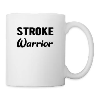 STROKE SURVIVOR: Stroke Warrior - Coffee/Tea Mug - white - Right