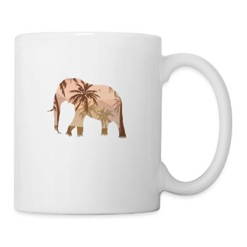 Elephant Elephant Design - Coffee/Tea Mug - white - Right