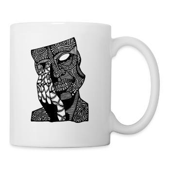 Face art - Coffee/Tea Mug - white - Right