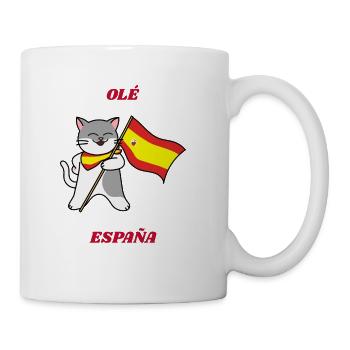 Ole Espana Spanish Cat - Coffee/Tea Mug - white - Right