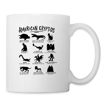 American Cryptids Magical Creatures Shirt - Coffee/Tea Mug - white - Right
