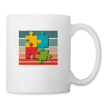 Puzzle Puzzles Puzzle Shirt Funny Puzzle Gift Idea - Coffee/Tea Mug - white - Right