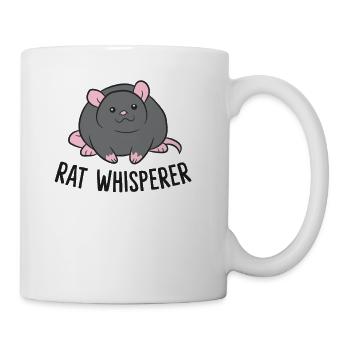 Rat Owner Pet Rat Whisperer Funny Rat - Coffee/Tea Mug - white - Right