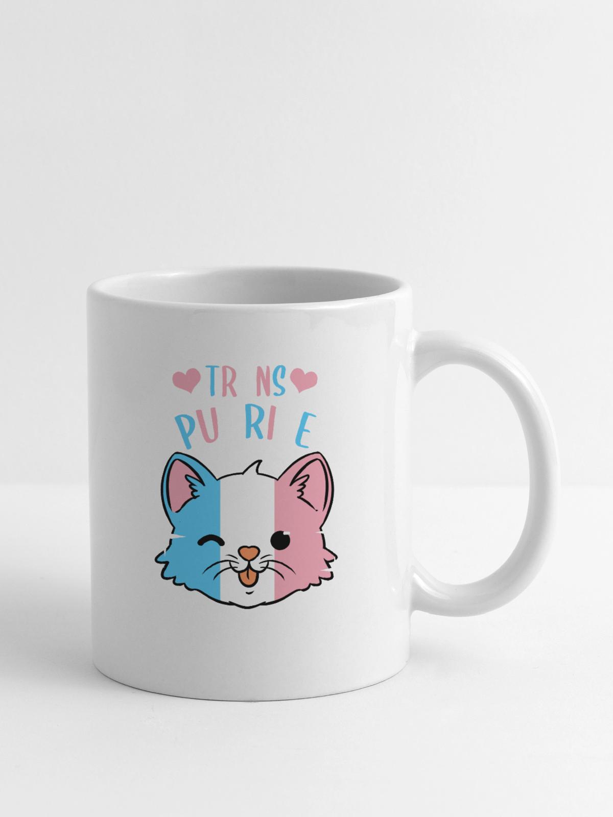 Trans Purride Trans Pride - Coffee/Tea Mug - white - Right