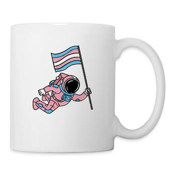 Trans Pride Astronaut - Coffee/Tea Mug - white - Right