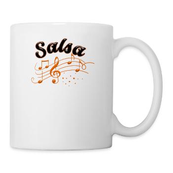 Salsa Dancing Salsa Music - Coffee/Tea Mug - white - Right