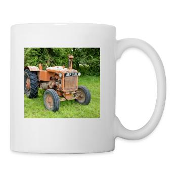 a vintage allis chalmers tractor socks - Coffee/Tea Mug - white - Right