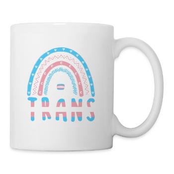 Transgender Boho Rainbow Trans - Coffee/Tea Mug - white - Right