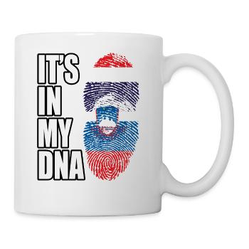 Thai And Slovenian Vintage Heritage DNA Flag - Coffee/Tea Mug - white - Right