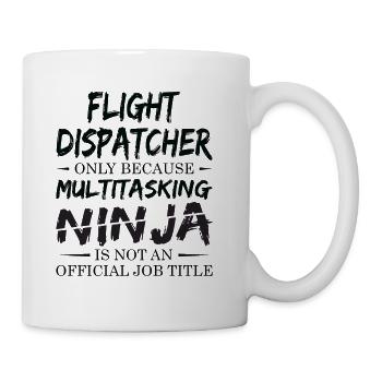 Ninja Flight Dispatcher - Coffee/Tea Mug - white - Right