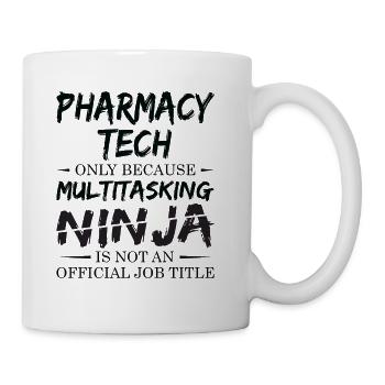 Ninja Pharmacy Tech - Coffee/Tea Mug - white - Right