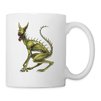 Cryptid Monster Chupacabra - Coffee/Tea Mug - white - Right