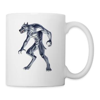 Cryptid Monster Dogman - Coffee/Tea Mug - white - Right