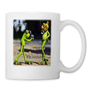 Summer, Somewhere, with somebody - Coffee/Tea Mug - white - Right