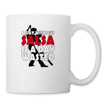 Salsa Dance A day without salsa - Coffee/Tea Mug - white - Right