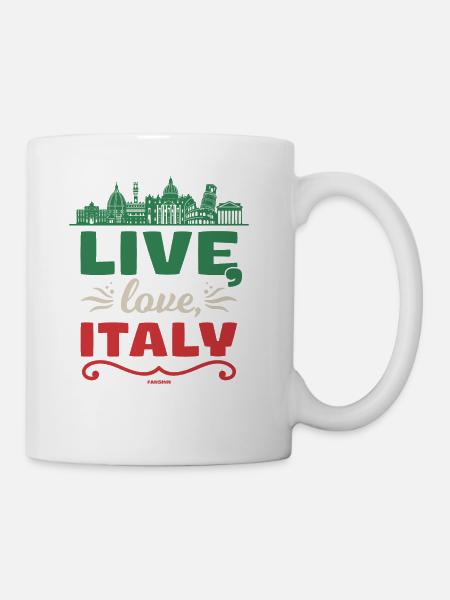Italian Italian flag Italia gift - Coffee/Tea Mug - white
