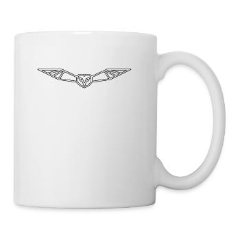 Eagle low poly - Coffee/Tea Mug - white - Right