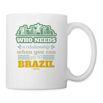 Brazil Rio de Janeiro South America gift - Coffee/Tea Mug - white - Right