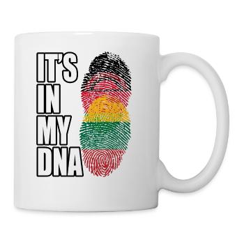 Malawian And Lithuanian Mix Heritage DNA Flag - Coffee/Tea Mug - white - Right