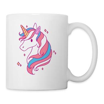 Trans Pride Unicorn LGBT Trans Ally - Coffee/Tea Mug - white - Right
