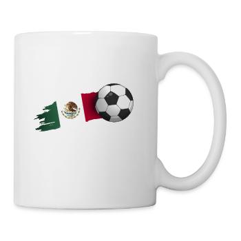 Mexico Soccer Ball Gift - Coffee/Tea Mug - white - Right