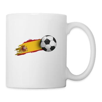 Spain Soccer Ball Gift - Coffee/Tea Mug - white - Right