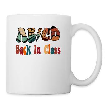ABCD Back in Class for Teacher Back To School - Coffee/Tea Mug - white - Right
