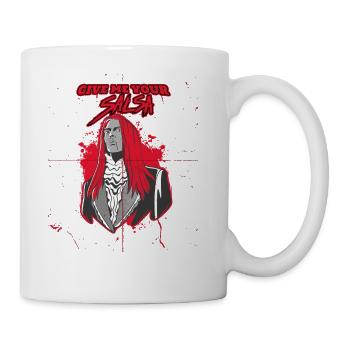 Funny Salsa Dance Give me your salsa - Coffee/Tea Mug - white - Right