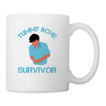 Tummy Ache Survivor - Coffee/Tea Mug - white - Right