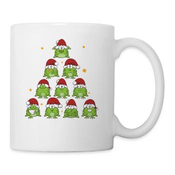 Chistmas Season Frog Christmas Tree Reptile - Coffee/Tea Mug - white - Right
