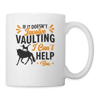 Equestrian Horse Vaulting Horseback Riding - Coffee/Tea Mug - white - Right
