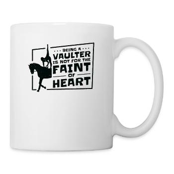 Equestrian Horse Vaulting Vaulter Horseback - Coffee/Tea Mug - white - Right