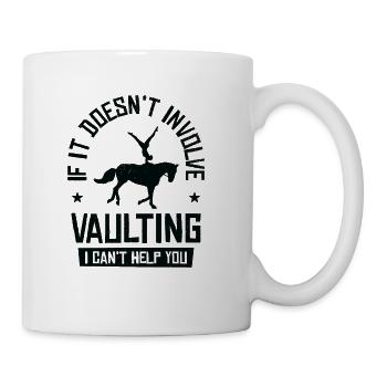 Equestrian Horse Vaulting Horseback Riding - Coffee/Tea Mug - white - Right