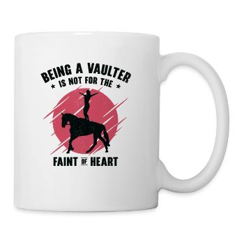 Equestrian Horse Vaulting Vaulter Horseback - Coffee/Tea Mug - white - Right