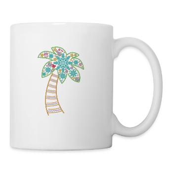 Chistmas Season Palm Tree - Coffee/Tea Mug - white - Right