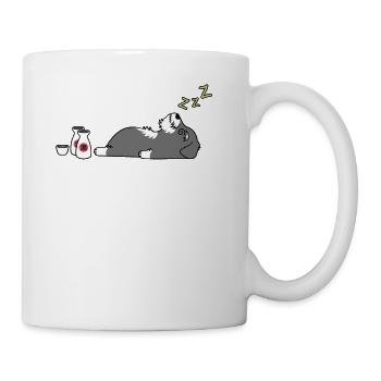 Schnauzer Sake Drunk - Coffee/Tea Mug - white - Right