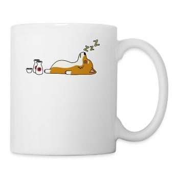 Shiba Inu Sake Drunk - Coffee/Tea Mug - white - Right