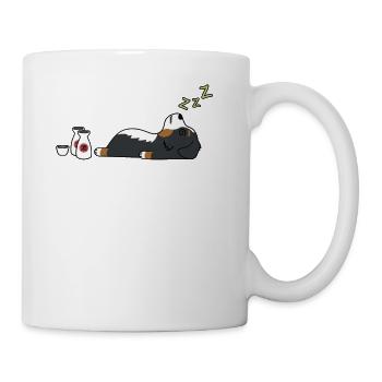 Bernese Mountain Dog Sake Drunk - Coffee/Tea Mug - white - Right
