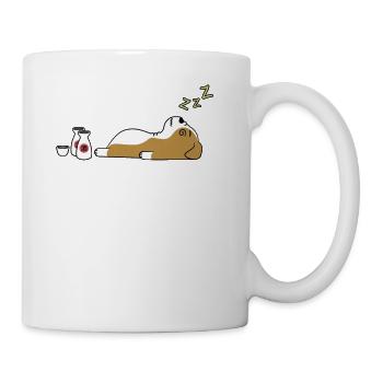 English Bulldog Sake Drunk - Coffee/Tea Mug - white - Right