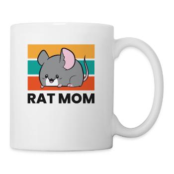 Rat Mom Funny Rat Owner Rat Mama Funny Rats - Coffee/Tea Mug - white - Right
