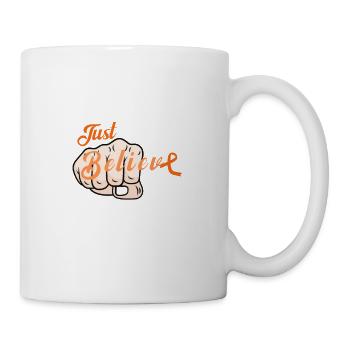 Just believe leukemia - Coffee/Tea Mug - white - Right