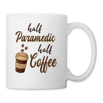 Half Paramedic Half Coffee - Coffee/Tea Mug - white - Right