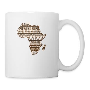 Africa Outline Map Pattern Continent Map - Coffee/Tea Mug - white - Right