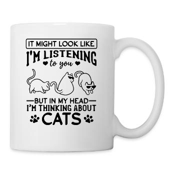 Cat Owner Cat Lover Cute Cats I Cat Lover - Coffee/Tea Mug - white - Right