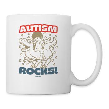 Autism rocks - Coffee/Tea Mug - white - Right