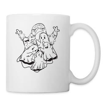 Halloween Ghost with Ghosts - Halloween Ghost - Coffee/Tea Mug - white - Right
