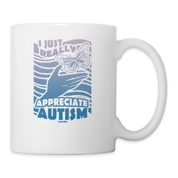 I like autism - Coffee/Tea Mug - white - Right