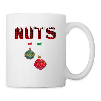Chest Nuts Funny Matching Chestnuts Christmas - Coffee/Tea Mug - white - Right