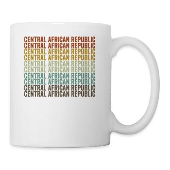Central African Republic Retro Vintage - Coffee/Tea Mug - white - Right