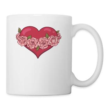 Baroque Aesthetic Heart Dark Academia - Coffee/Tea Mug - white - Right